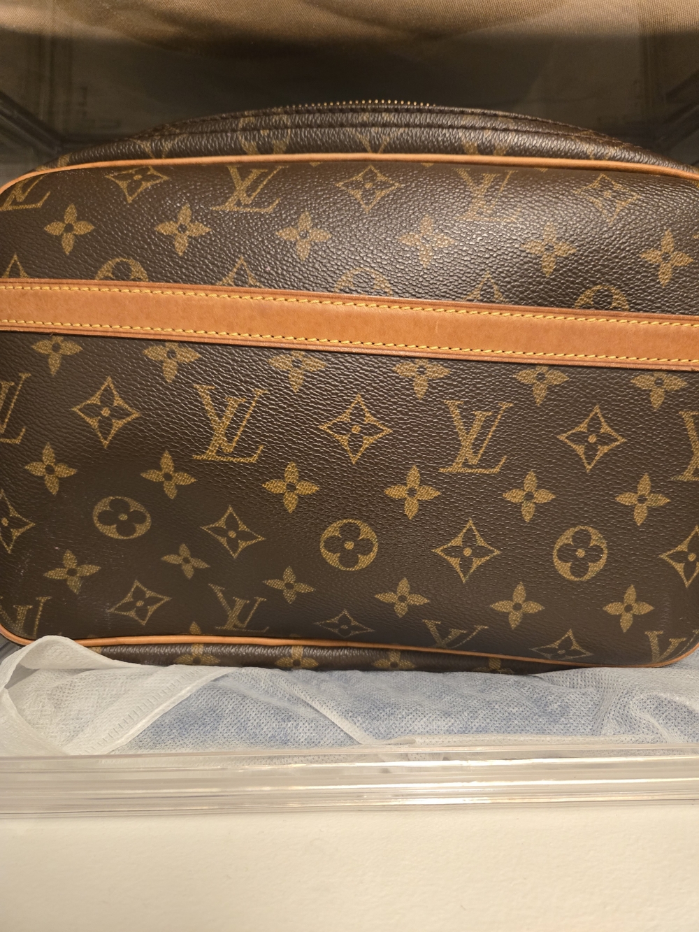 Louis Vuitton Monogram Canvas Belt Bag - Brown with Tan Trim